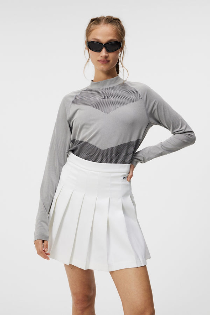 Light Grey Melange Jlindeberg Camilla Top | SN-JL575146