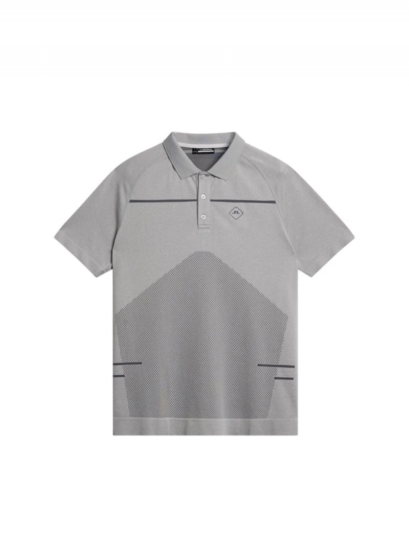 Light Grey Melange Jlindeberg Jimmy Seamless Polo | SN-JL574473