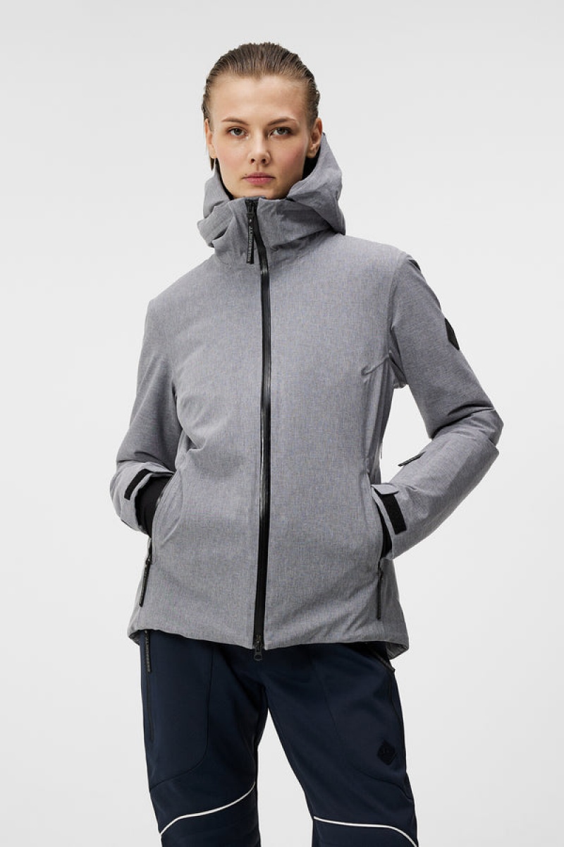 Mid Grey Melange Jlindeberg Halo 2.0 Jacket | SN-JL575451