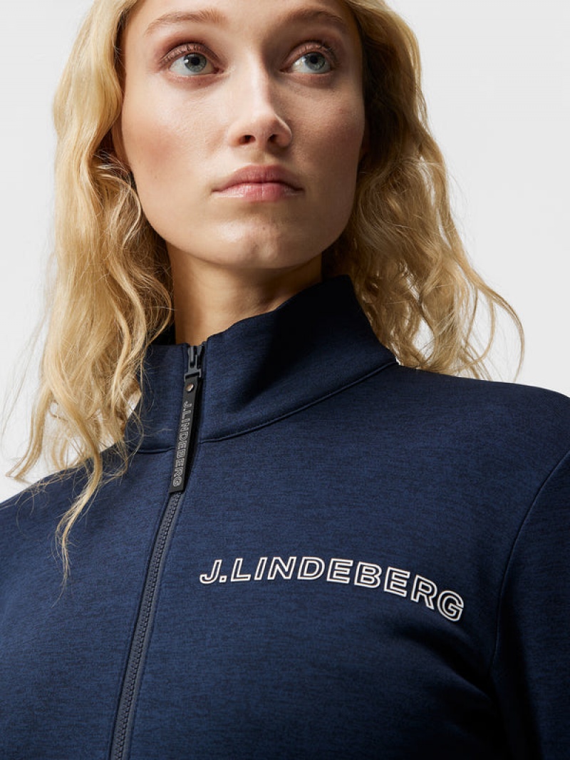 Navy Melange Jlindeberg Kati Mid Layer | SN-JL575304