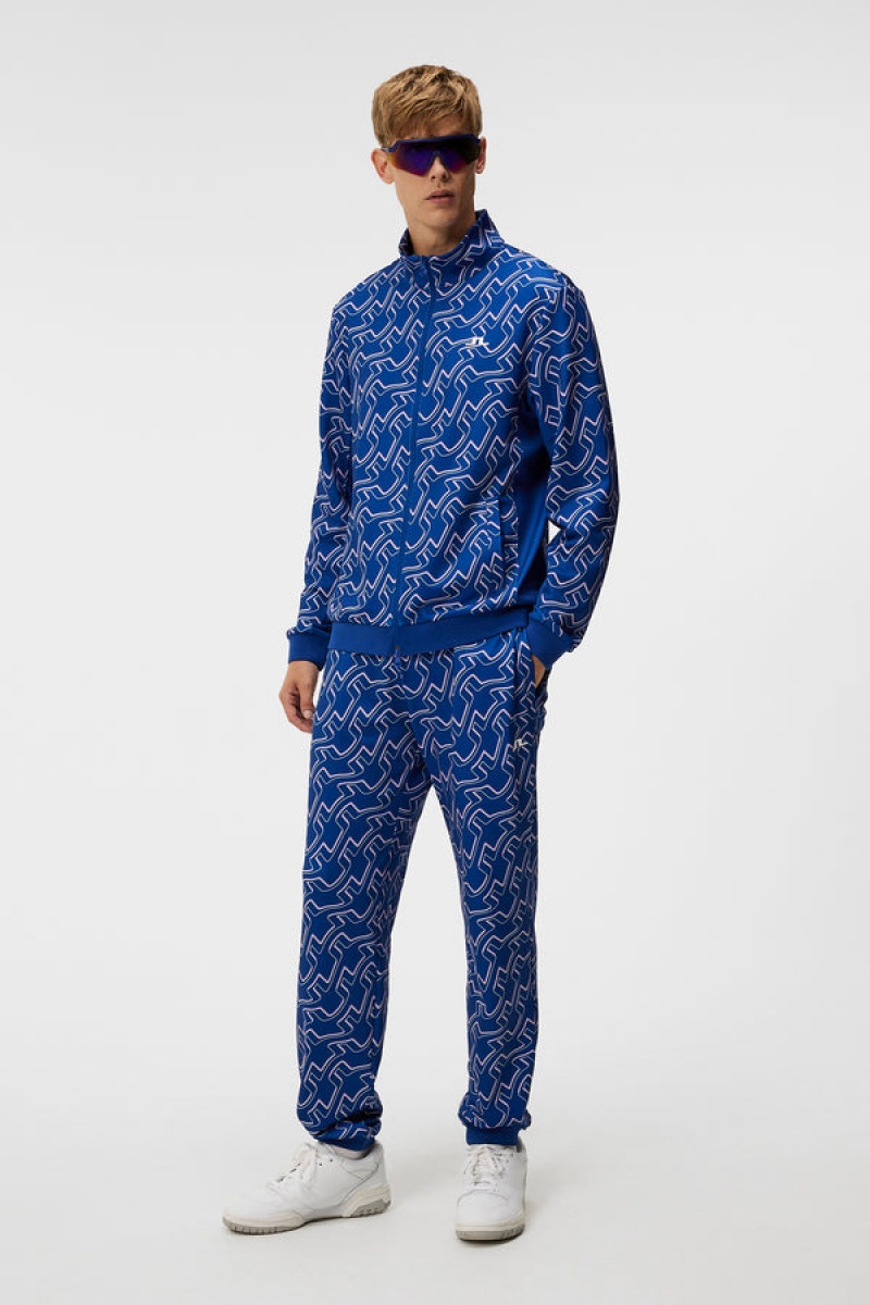 Outline Bridge Wave Blue Jlindeberg Callum Print Pant | SN-JL574559