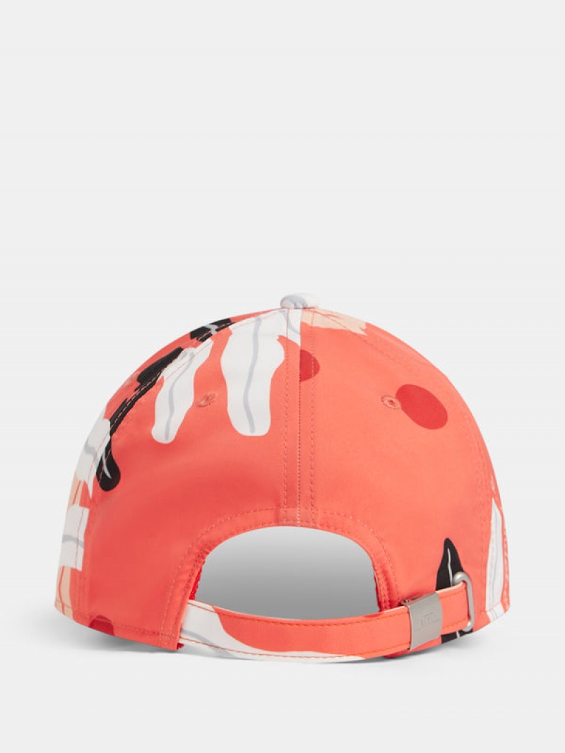 Paradise Monstera Coral Jlindeberg Asta Print Cap | SN-JL575413