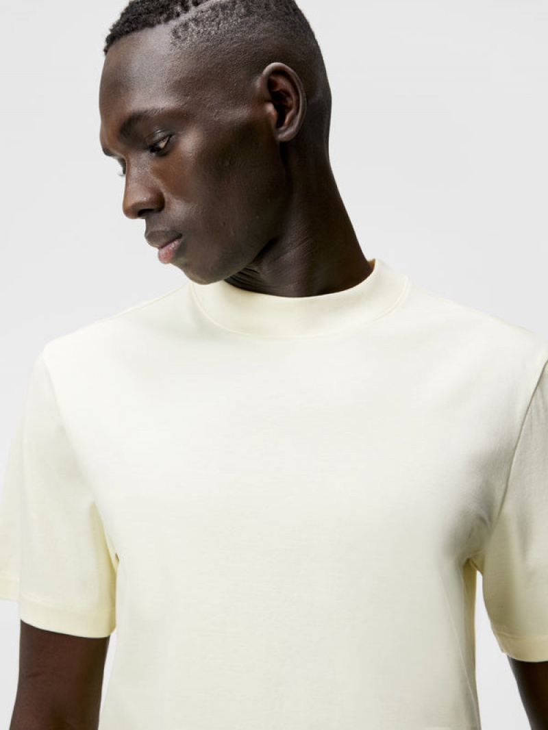 Pear Sorbet Jlindeberg Ace Mock Neck T-shirt | SN-JL574836