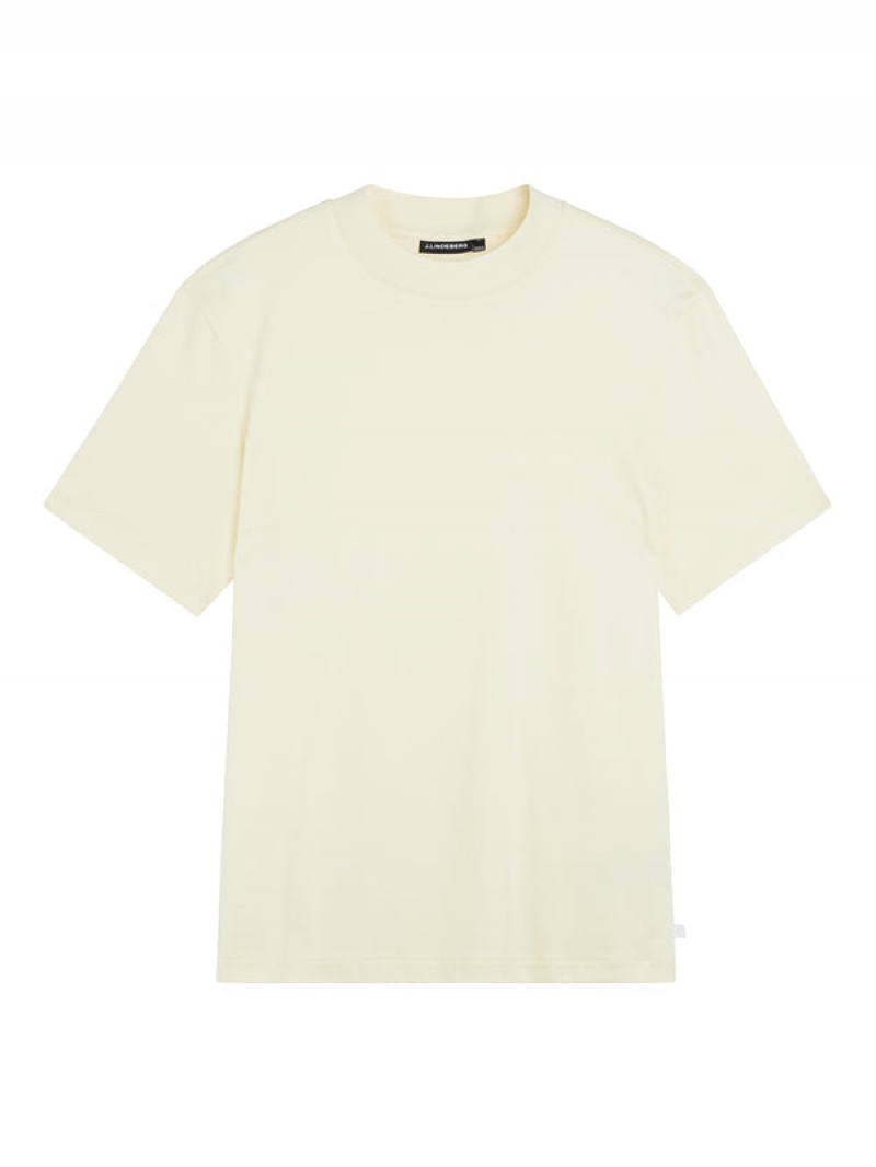 Pear Sorbet Jlindeberg Ace Mock Neck T-shirt | SN-JL574836