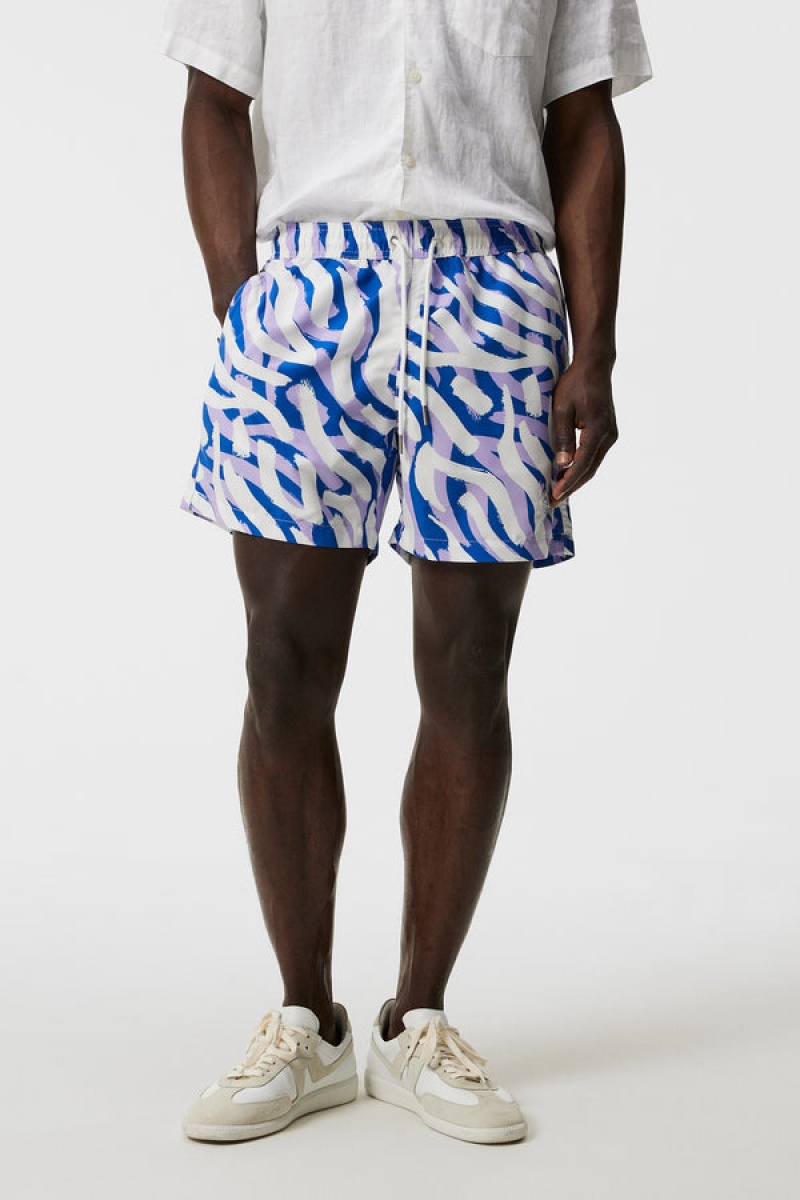 Purple Painted Zebra Jlindeberg Banks Miami Swim Trunks | SN-JL574961