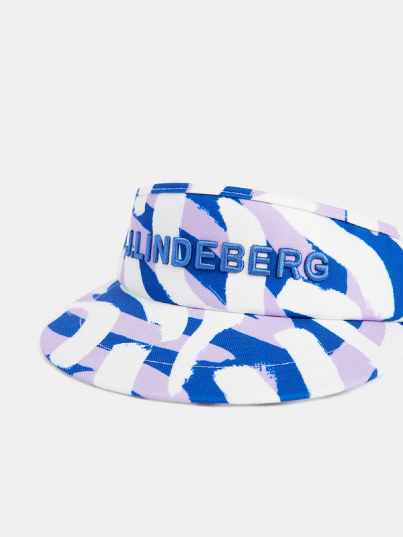 Purple Painted Zebra Jlindeberg Viktor Print Visor | SN-JL574748