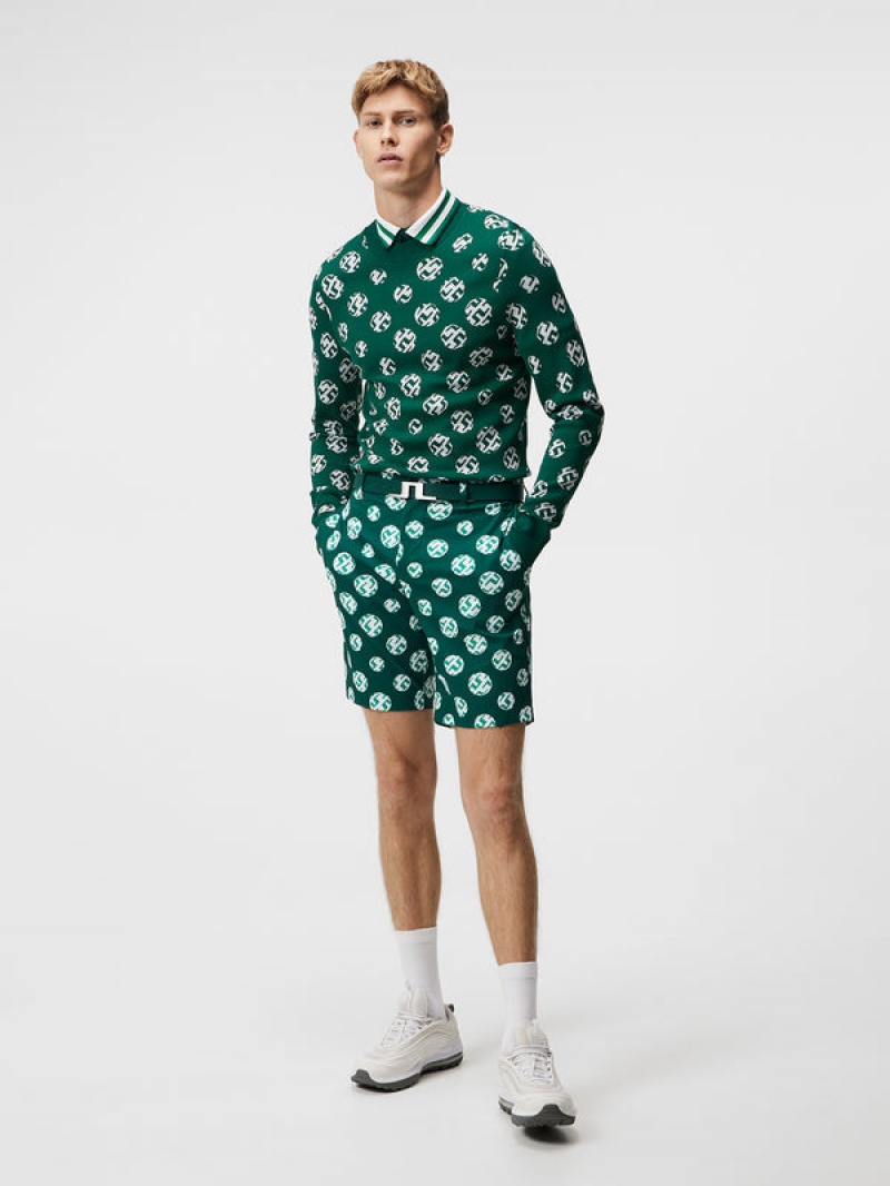 Rain Forest Sphere Dot Jlindeberg Gus Jacquard Sweater | SN-JL574631