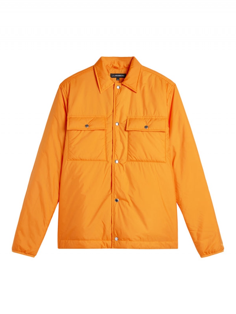 Russet Orange Jlindeberg Nile Nylon Overshirt | SN-JL574970