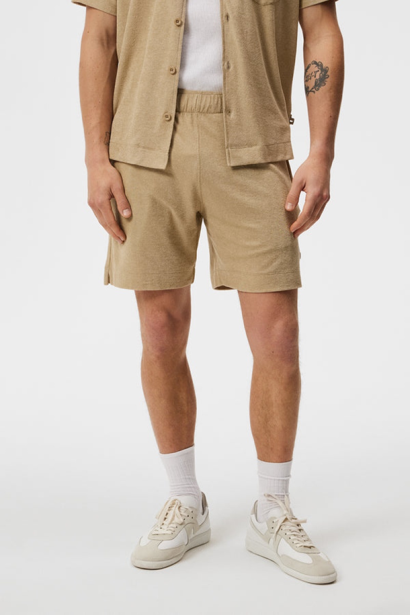 Safari Beige Jlindeberg Allan Terry Shorts | SN-JL574877