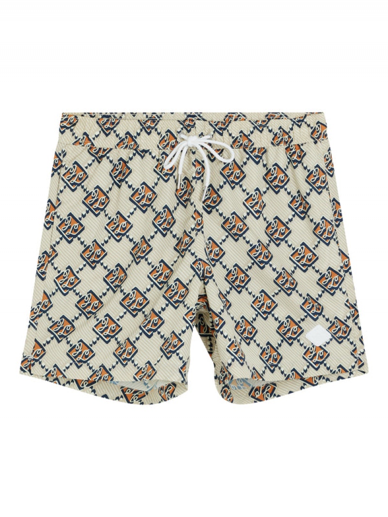 Safari Beige Jlindeberg Banks Diamond JL Swim Trunks | SN-JL574958