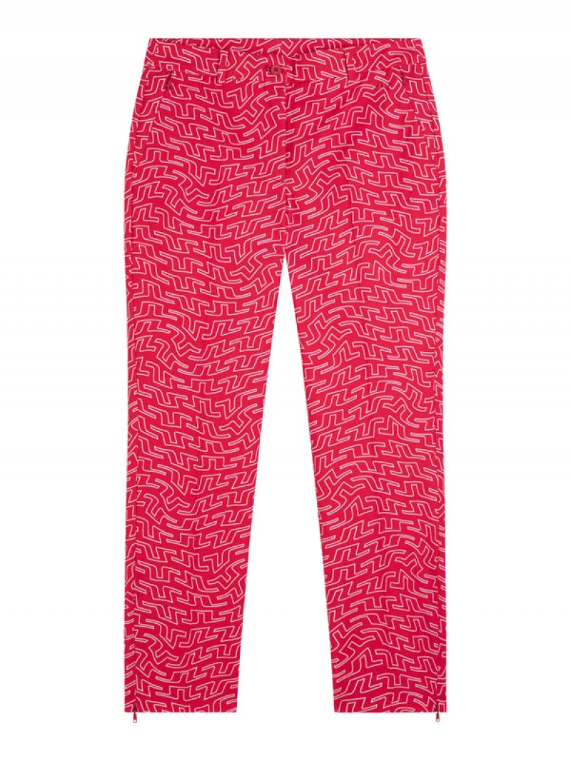 White Bridge Swirl Jlindeberg Pia Print Pant | SN-JL575248