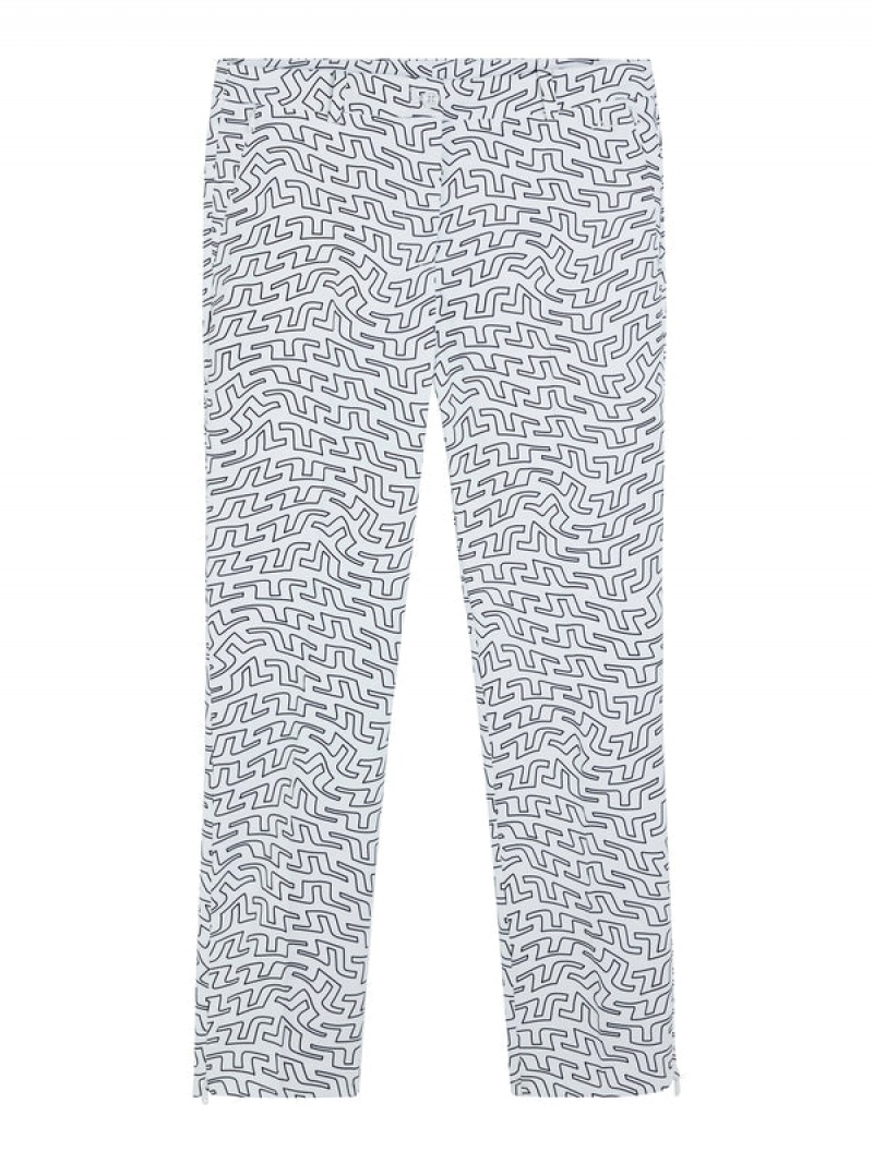 White Bridge Swirl Jlindeberg Pia Print Pant | SN-JL575248