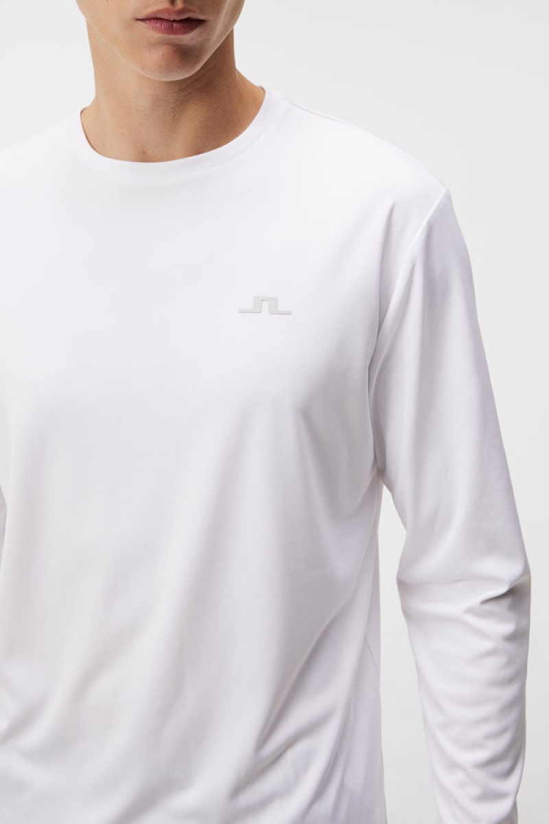 White Jlindeberg Ade Long Sleeve T-shirt | SN-JL574501