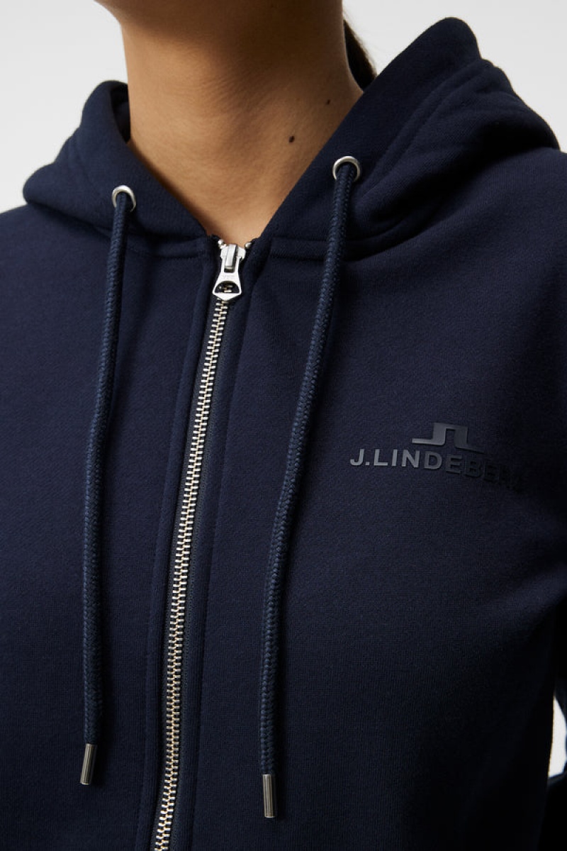 White Jlindeberg Alpha Zip Hood | SN-JL575294