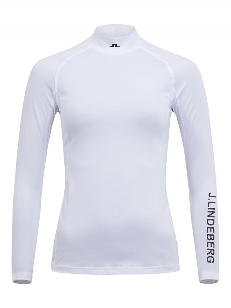 White Jlindeberg Asa Compression Top | SN-JL575101