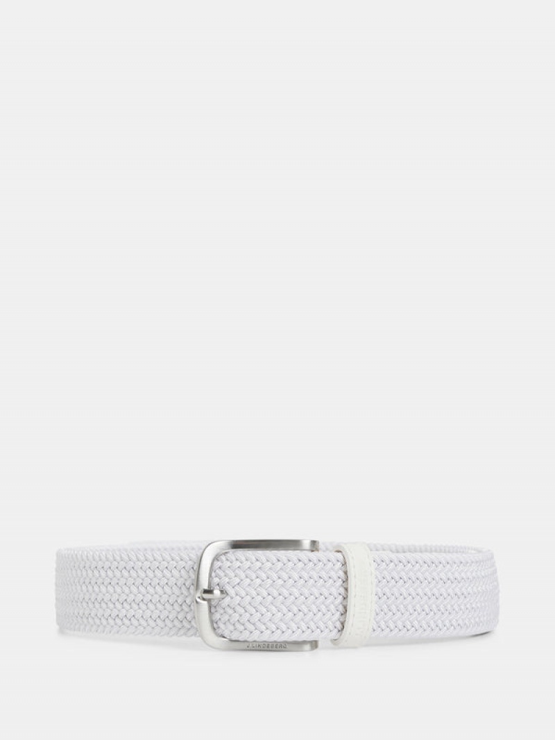 White Jlindeberg Bernhard Elastic Belt | SN-JL574729