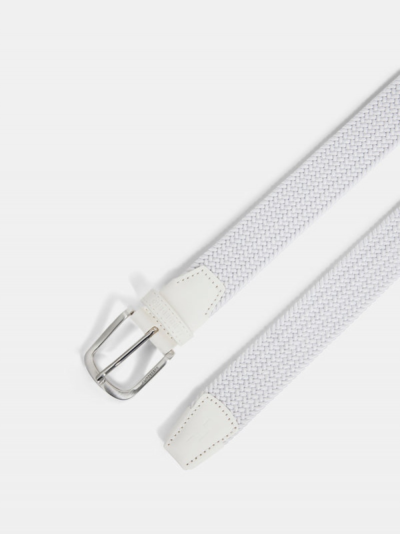 White Jlindeberg Bernhard Elastic Belt | SN-JL574729