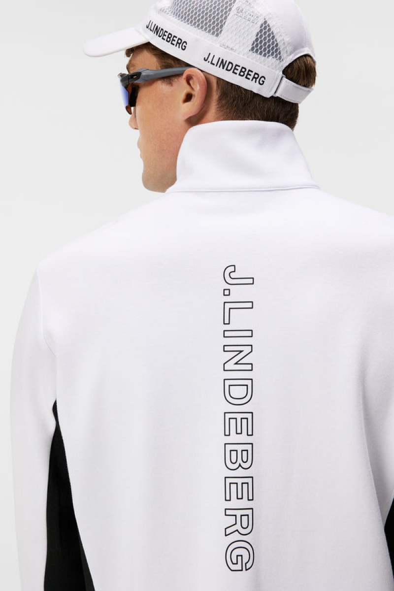 White Jlindeberg Callum Zip Jacket | SN-JL574720