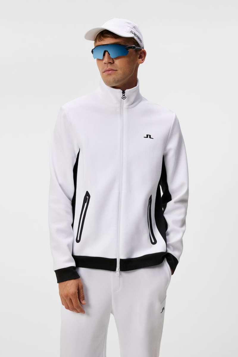 White Jlindeberg Callum Zip Jacket | SN-JL574720