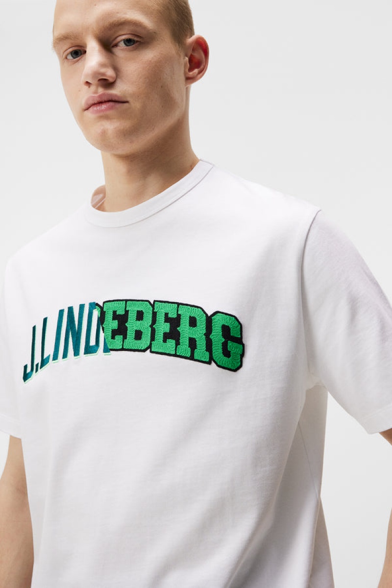 White Jlindeberg Camilo Graphic T-shirt | SN-JL574834