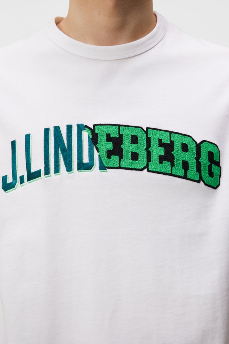 White Jlindeberg Camilo Graphic T-shirt | SN-JL574834