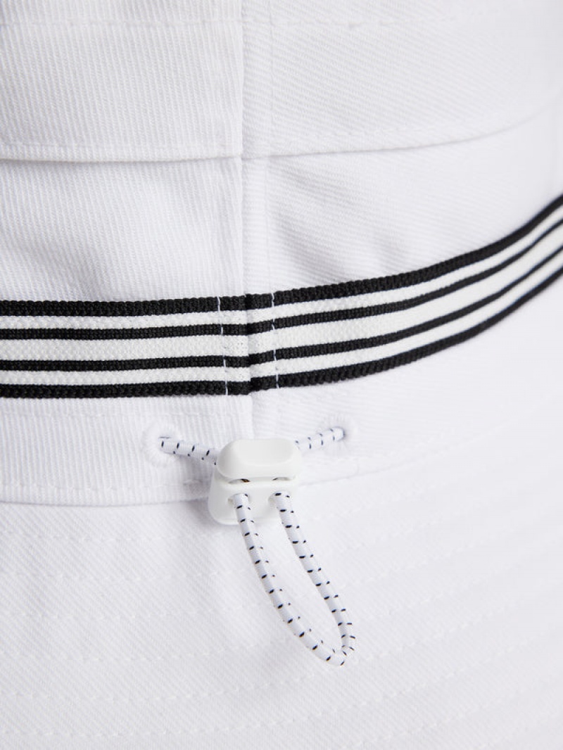 White Jlindeberg Denver Stripe Bucket Hat | SN-JL574755