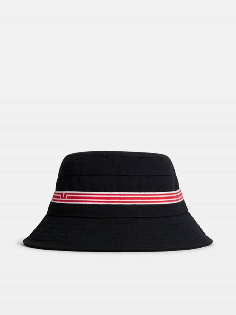 White Jlindeberg Denver Stripe Bucket Hat | SN-JL574755