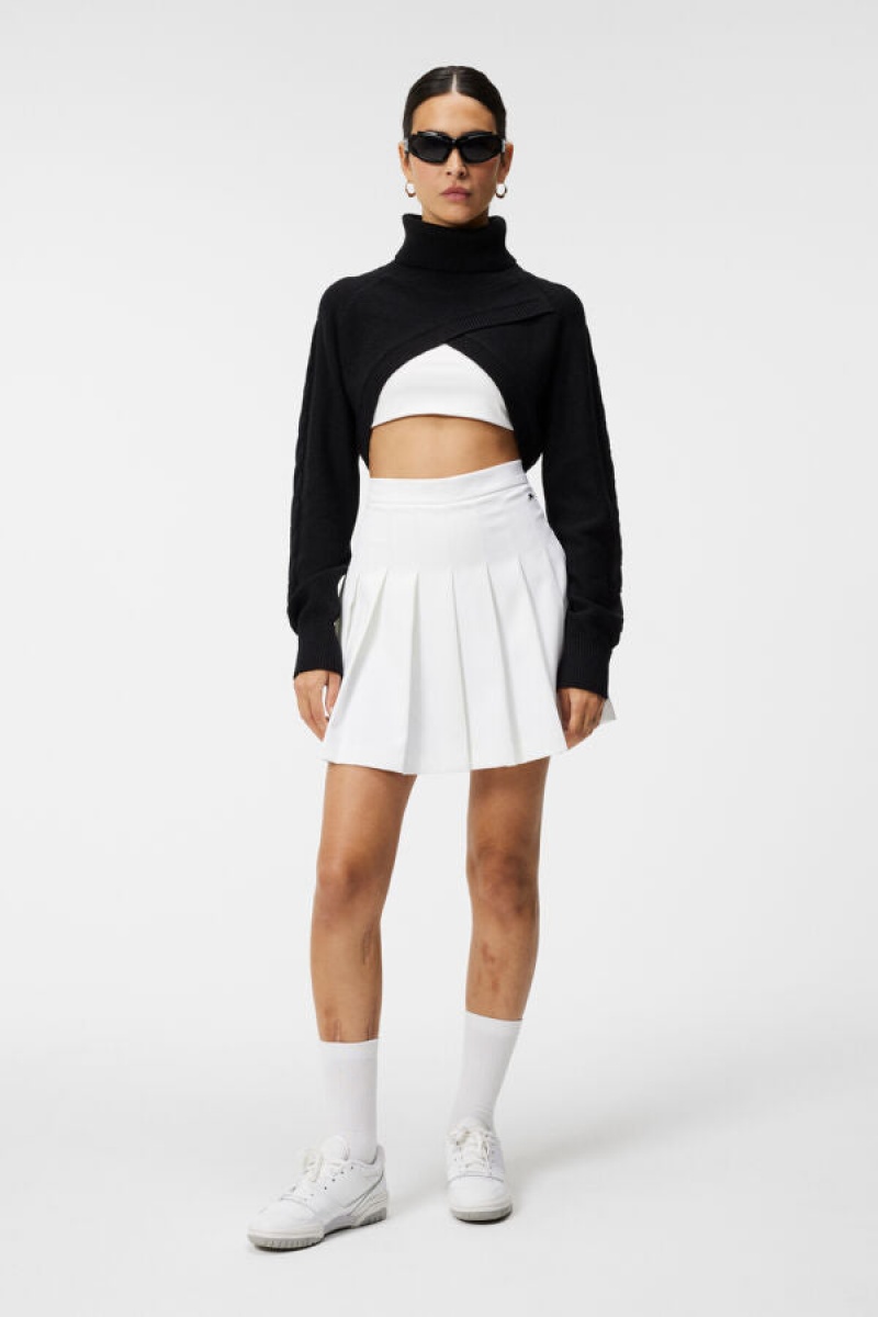 White Jlindeberg Fay Pleated Skirt | SN-JL575222