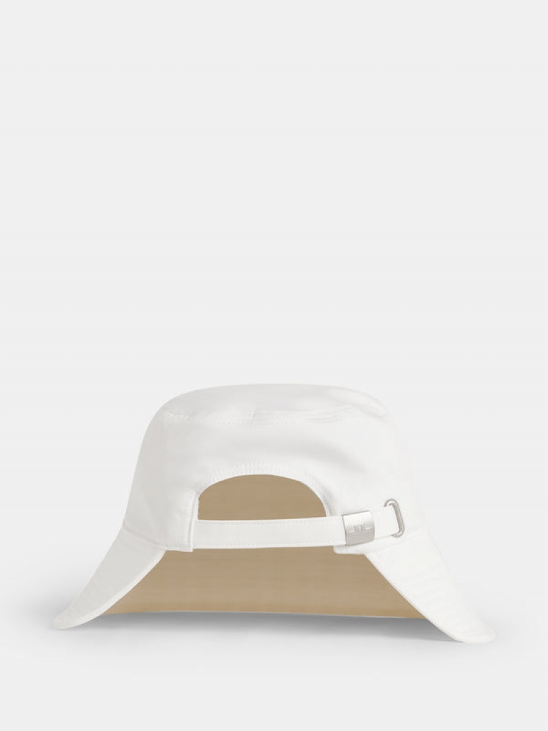 White Jlindeberg Half Bucket Hat | SN-JL575411