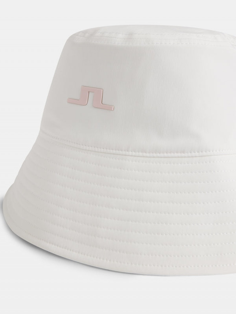 White Jlindeberg Half Bucket Hat | SN-JL575411