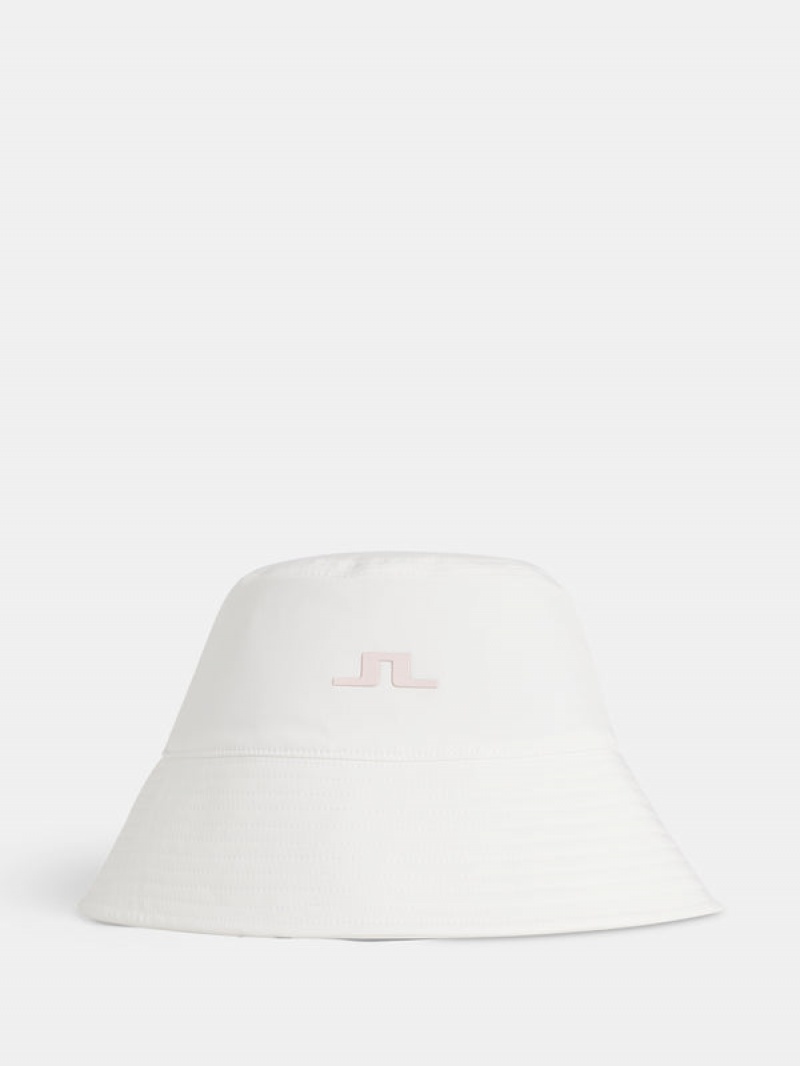 White Jlindeberg Half Bucket Hat | SN-JL575411