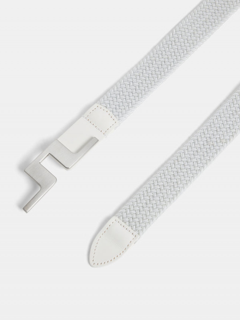 White Jlindeberg Lykke Braided Belt | SN-JL575391