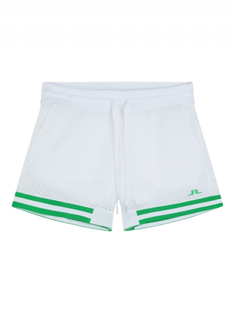 White Jlindeberg Mesha Mesh Shorts | SN-JL574567