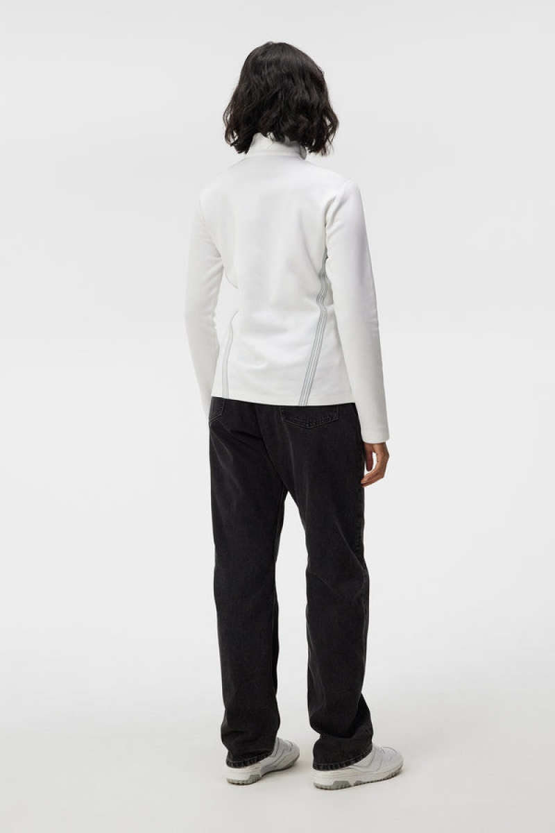 White Jlindeberg Promenade Mid Layer | SN-JL575327