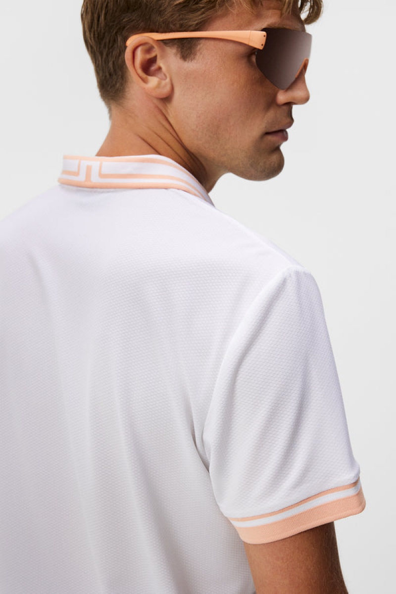 White Jlindeberg Reeve Polo | SN-JL574516