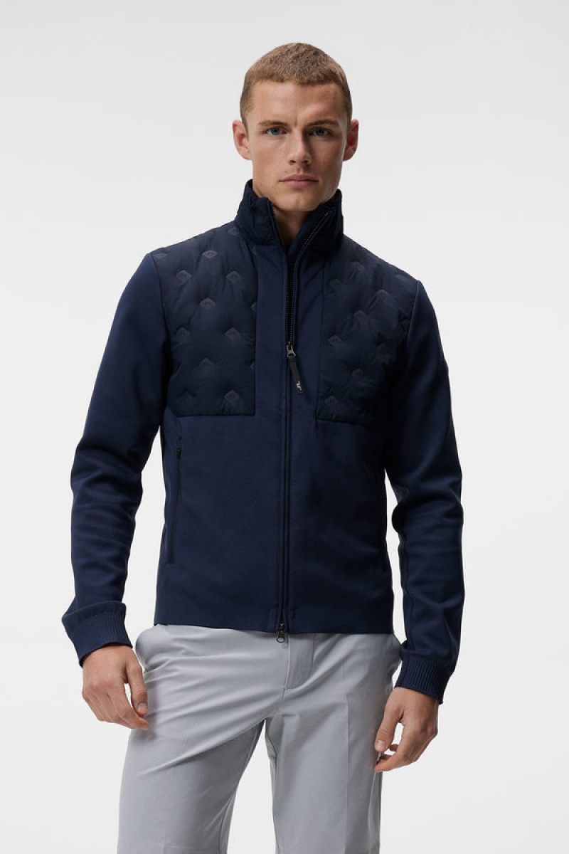 White Jlindeberg Ross Hybrid Jacket | SN-JL574692