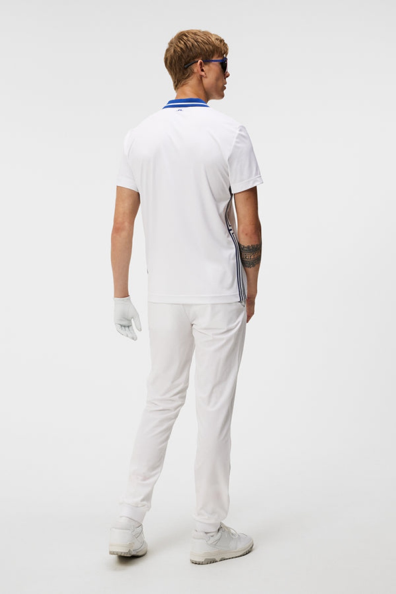 White Jlindeberg Taiden Slim Fit Polo | SN-JL574517