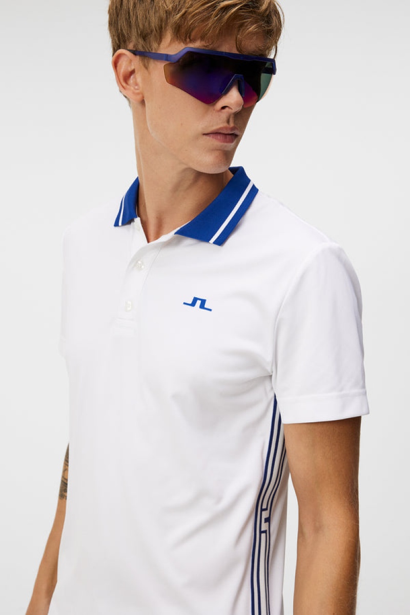 White Jlindeberg Taiden Slim Fit Polo | SN-JL574517