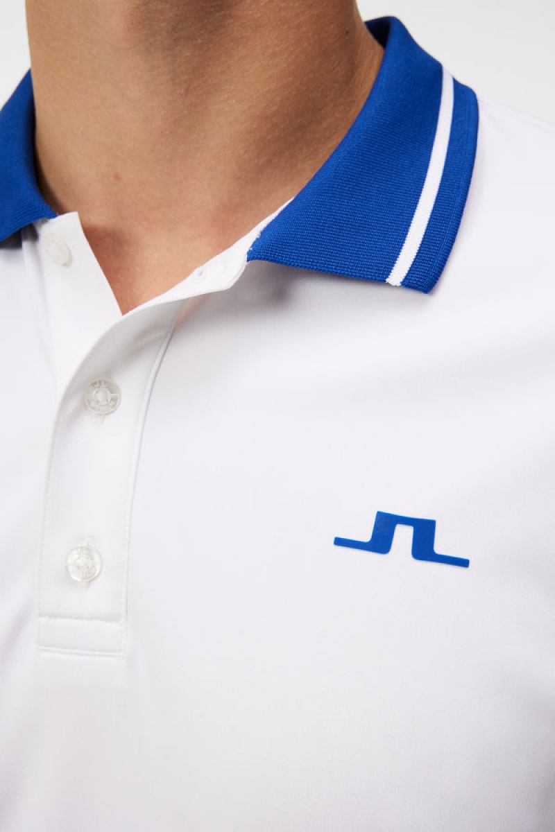 White Jlindeberg Taiden Slim Fit Polo | SN-JL574517