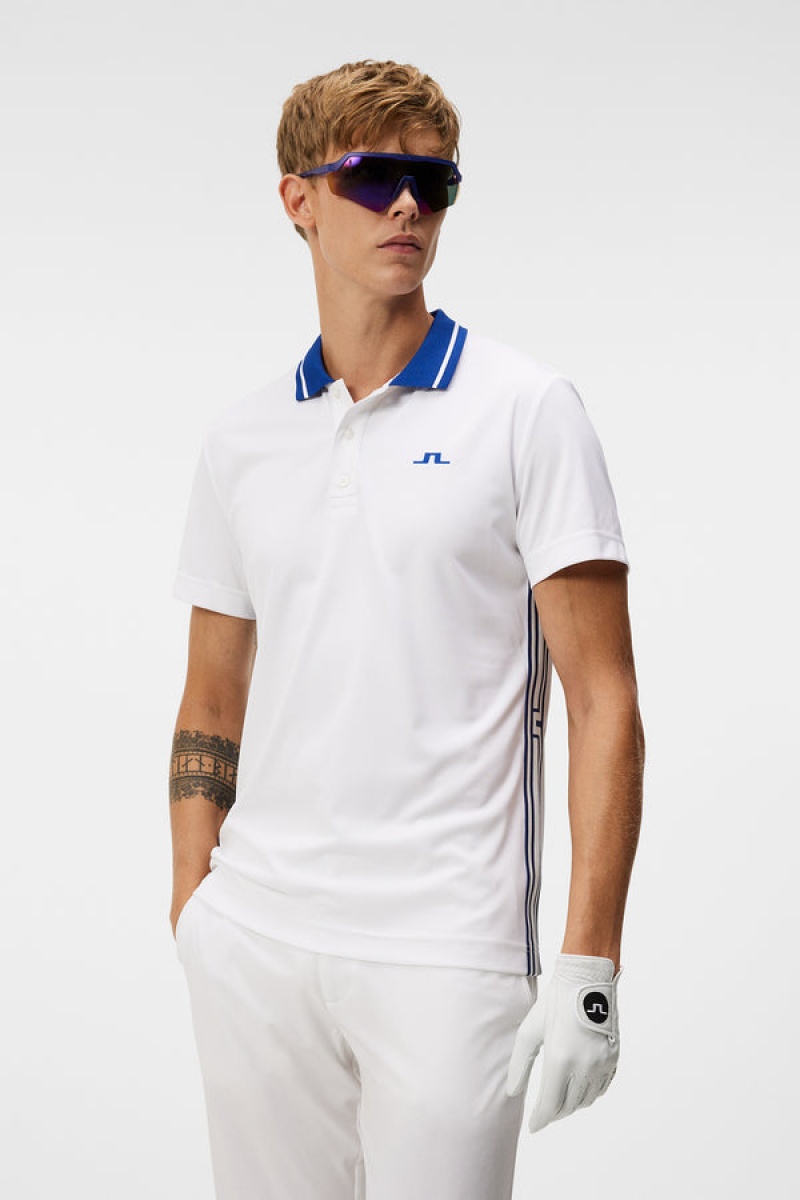 White Jlindeberg Taiden Slim Fit Polo | SN-JL574517