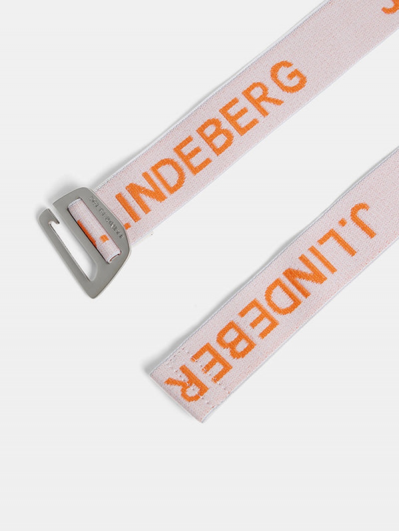 White Jlindeberg Zane Elasic Belt | SN-JL574735