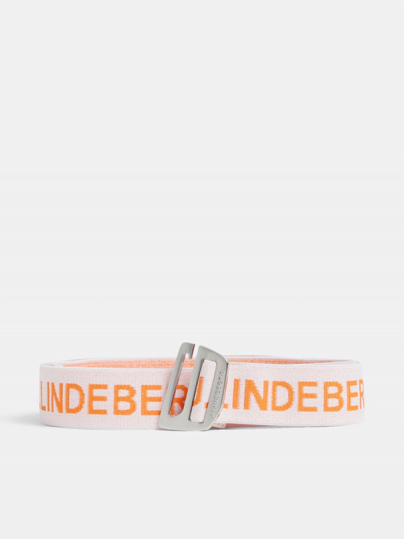 White Jlindeberg Zane Elasic Belt | SN-JL574735